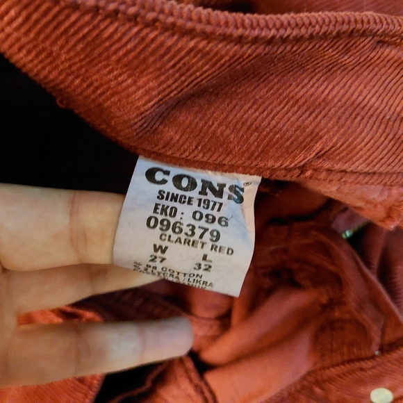 Pants Velvet Woman Cotton Cons Jeans Size 27 - Picture 12 of 13